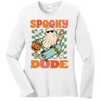 Skateboard Boo Spooky Jack O Lantern Halloween Costumes Boy Ladies Long Sleeve Shirt