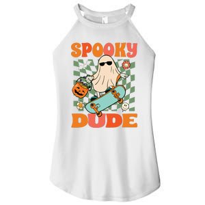 Skateboard Boo Spooky Jack O Lantern Halloween Costumes Boy Women's Perfect Tri Rocker Tank