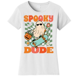 Skateboard Boo Spooky Jack O Lantern Halloween Costumes Boy Women's T-Shirt