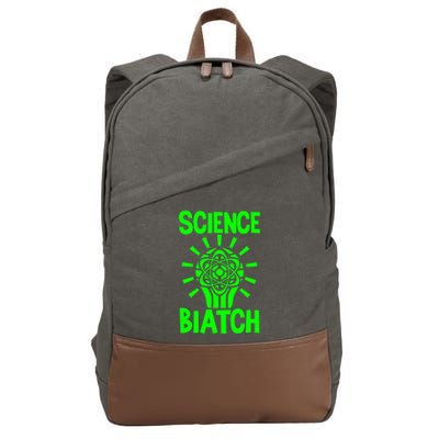 Science Biatch Cotton Canvas Backpack