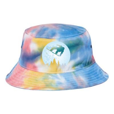 Snowboard Bigfoot Ski Gift Funny Sasquatch Skiing Tie Dye Newport Bucket Hat