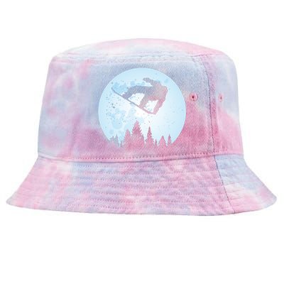 Snowboard Bigfoot Ski Gift Funny Sasquatch Skiing Tie-Dyed Bucket Hat