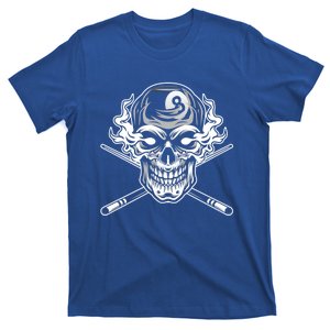 Skull Billiards Snooker Billiard 8 Ball Player Cue Sports Gift T-Shirt