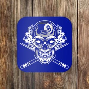 Skull Billiards Snooker Billiard 8 Ball Player Cue Sports Gift Coaster