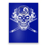 Skull Billiards Snooker Billiard 8 Ball Player Cue Sports Gift Poster