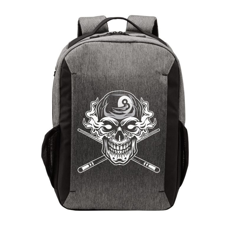Skull Billiards Snooker Billiard 8 Ball Player Cue Sports Vector Backpack