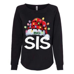 Santan Big Sister Christmas Lights Pajama Family Xmas Womens California Wash Sweatshirt