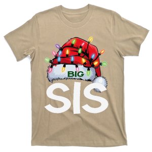 Santan Big Sister Christmas Lights Pajama Family Xmas T-Shirt