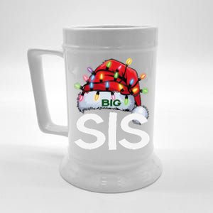 Santan Big Sister Christmas Lights Pajama Family Xmas Beer Stein