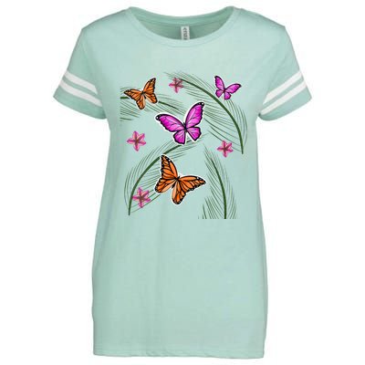 Sumer Butterflies Enza Ladies Jersey Football T-Shirt