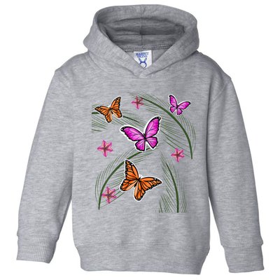 Sumer Butterflies Toddler Hoodie