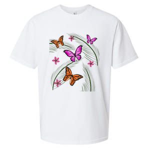 Sumer Butterflies Sueded Cloud Jersey T-Shirt