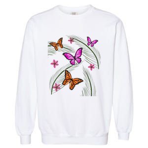 Sumer Butterflies Garment-Dyed Sweatshirt