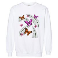 Sumer Butterflies Garment-Dyed Sweatshirt