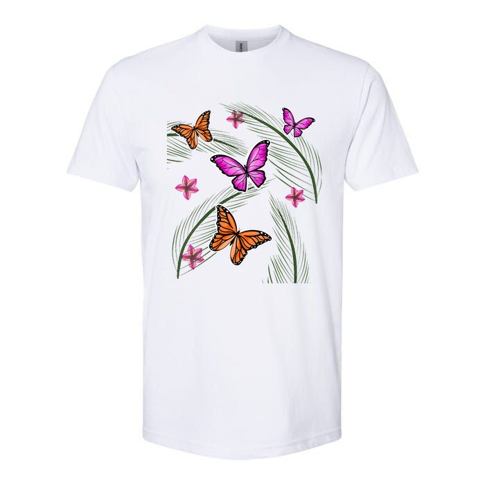 Sumer Butterflies Softstyle CVC T-Shirt