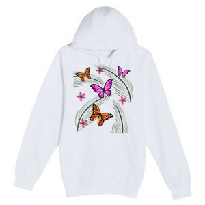 Sumer Butterflies Premium Pullover Hoodie