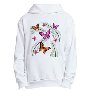 Sumer Butterflies Urban Pullover Hoodie