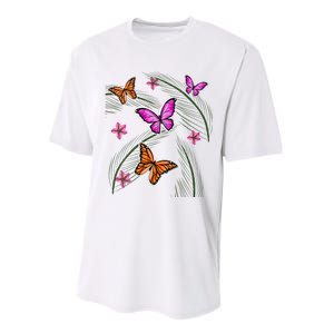 Sumer Butterflies Performance Sprint T-Shirt