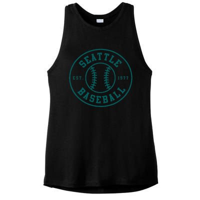 Seattle Baseball Seventh Inning Stretch Fan Gear Ladies PosiCharge Tri-Blend Wicking Tank