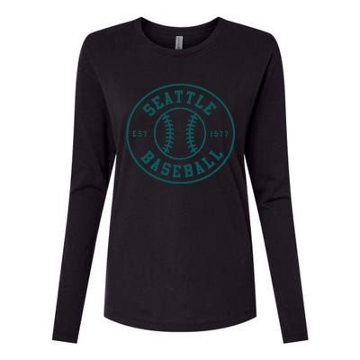 Seattle Baseball Seventh Inning Stretch Fan Gear Womens Cotton Relaxed Long Sleeve T-Shirt