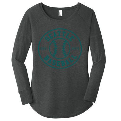 Seattle Baseball Seventh Inning Stretch Fan Gear Women's Perfect Tri Tunic Long Sleeve Shirt