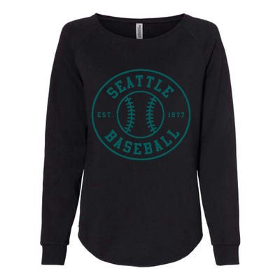 Seattle Baseball Seventh Inning Stretch Fan Gear Womens California Wash Sweatshirt