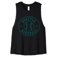 Seattle Baseball Seventh Inning Stretch Fan Gear Women's Racerback Cropped Tank