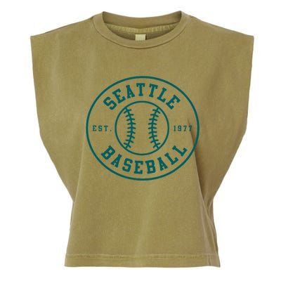 Seattle Baseball Seventh Inning Stretch Fan Gear Garment-Dyed Women's Muscle Tee