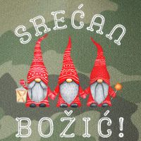 Srecan Bozic Serbian Merry Christmas Srecan Bozic Legacy Tie Dye Trucker Hat