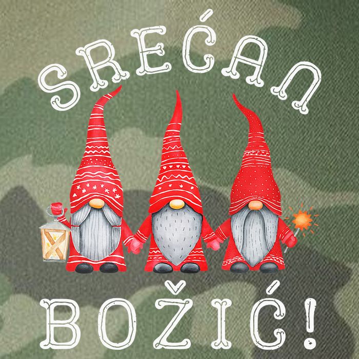 Srecan Bozic Serbian Merry Christmas Srecan Bozic Legacy Tie Dye Trucker Hat