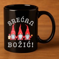 Srecan Bozic Serbian Merry Christmas Srecan Bozic 11oz C Handle Ceramic Mug