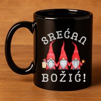 Srecan Bozic Serbian Merry Christmas Srecan Bozic 11oz C Handle Ceramic Mug