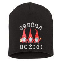 Srecan Bozic Serbian Merry Christmas Srecan Bozic Short Acrylic Beanie