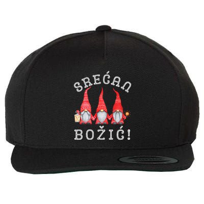 Srecan Bozic Serbian Merry Christmas Srecan Bozic Wool Snapback Cap
