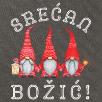 Srecan Bozic Serbian Merry Christmas Srecan Bozic Cotton Canvas Backpack