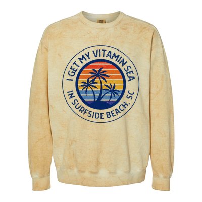 Surfside Beach Sc Surfside Beach South Carolina Vacation Colorblast Crewneck Sweatshirt