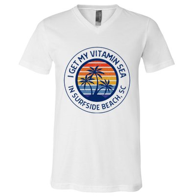 Surfside Beach Sc Surfside Beach South Carolina Vacation V-Neck T-Shirt