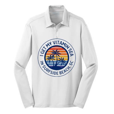 Surfside Beach Sc Surfside Beach South Carolina Vacation Silk Touch Performance Long Sleeve Polo