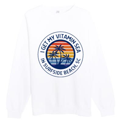 Surfside Beach Sc Surfside Beach South Carolina Vacation Premium Crewneck Sweatshirt