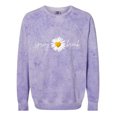 Spring Break Sunflower Colorblast Crewneck Sweatshirt
