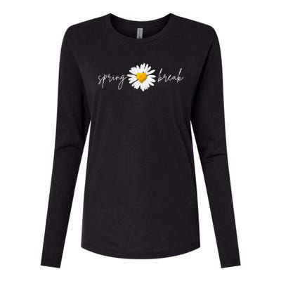 Spring Break Sunflower Womens Cotton Relaxed Long Sleeve T-Shirt