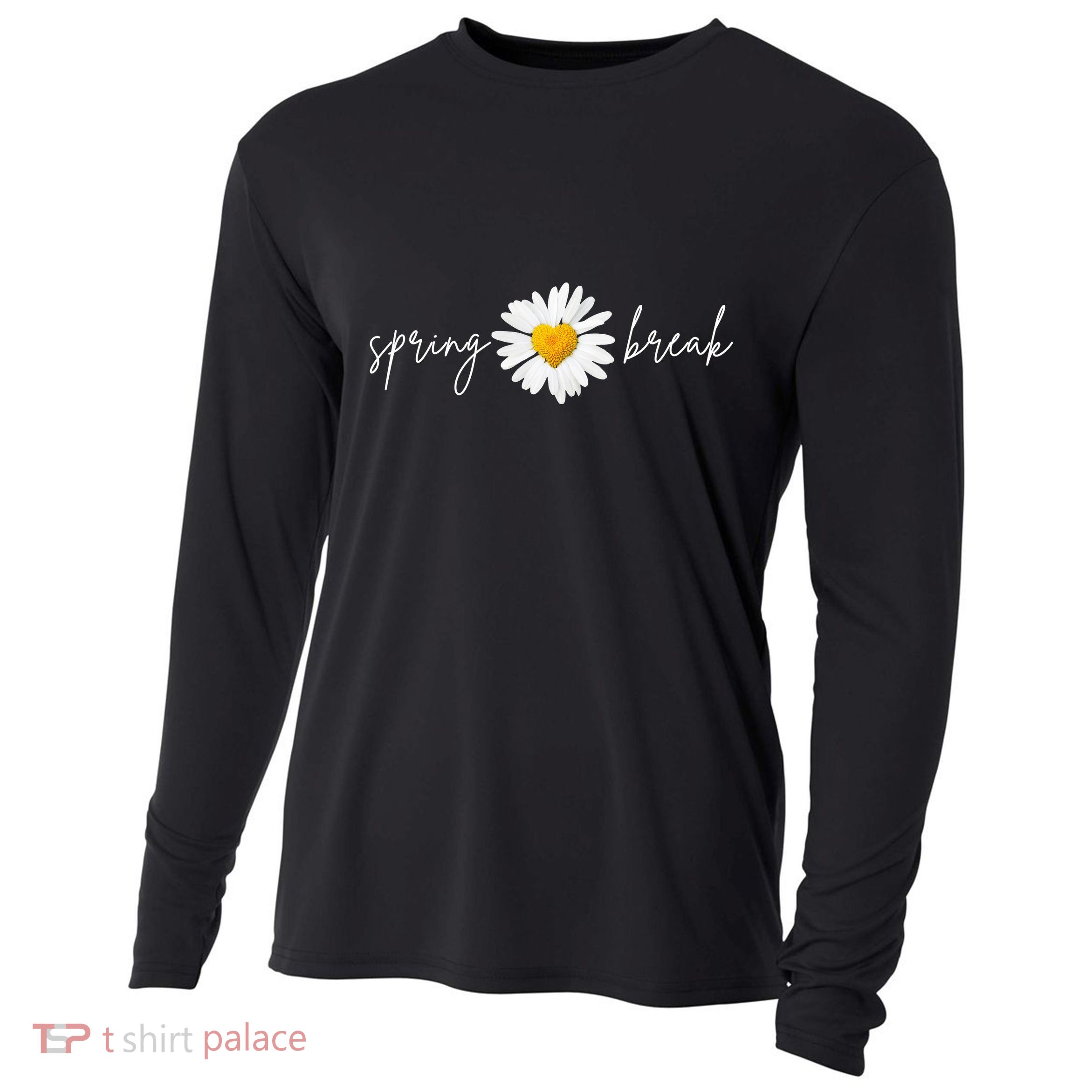 Spring Break Sunflower Cooling Performance Long Sleeve Crew