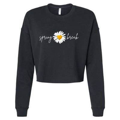 Spring Break Sunflower Cropped Pullover Crew