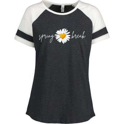 Spring Break Sunflower Enza Ladies Jersey Colorblock Tee