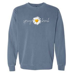 Spring Break Sunflower Garment-Dyed Sweatshirt