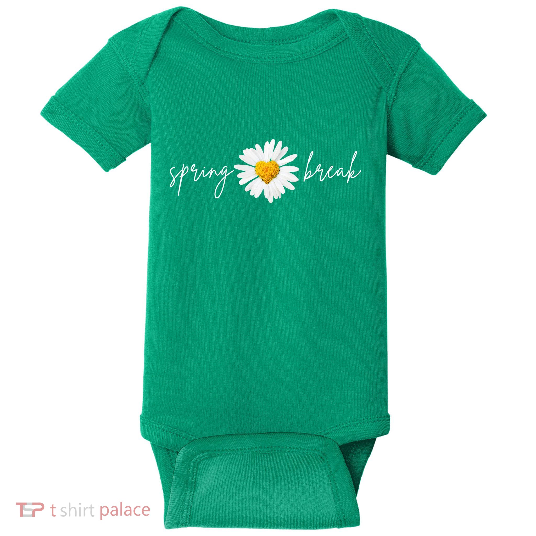Spring Break Sunflower Baby Bodysuit