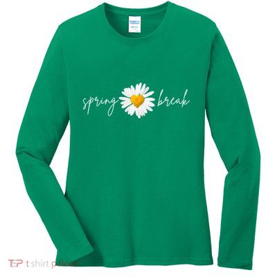 Spring Break Sunflower Ladies Long Sleeve Shirt