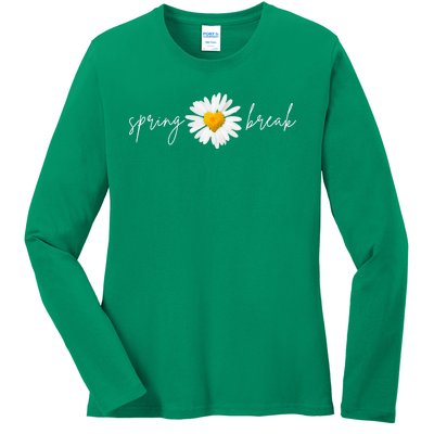 Spring Break Sunflower Ladies Long Sleeve Shirt