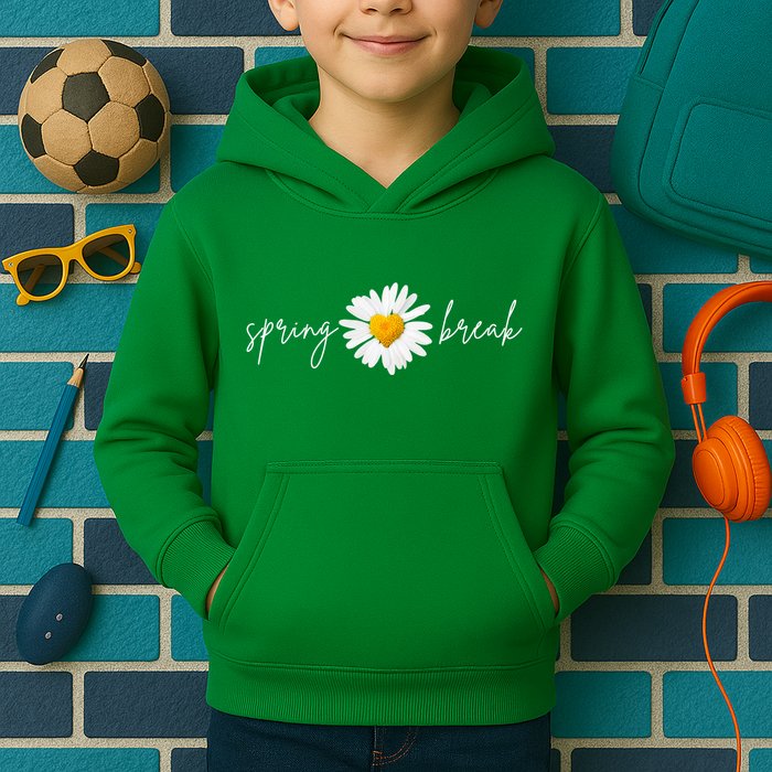 Spring Break Sunflower Kids Hoodie