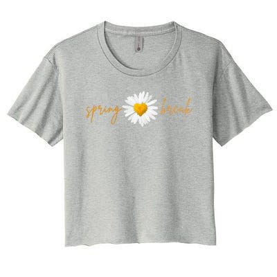 Spring Break Sunflower Women's Crop Top Tee